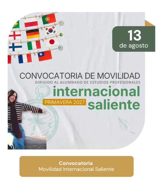 Convocatoria de Movilidad Internacional Saliente